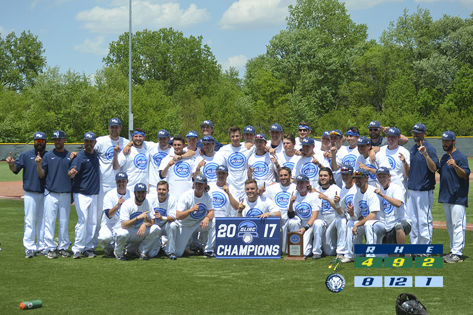 Baseball Earns 2017 GLIAC Tournament Title with 8-4 Win Over Tiffin
