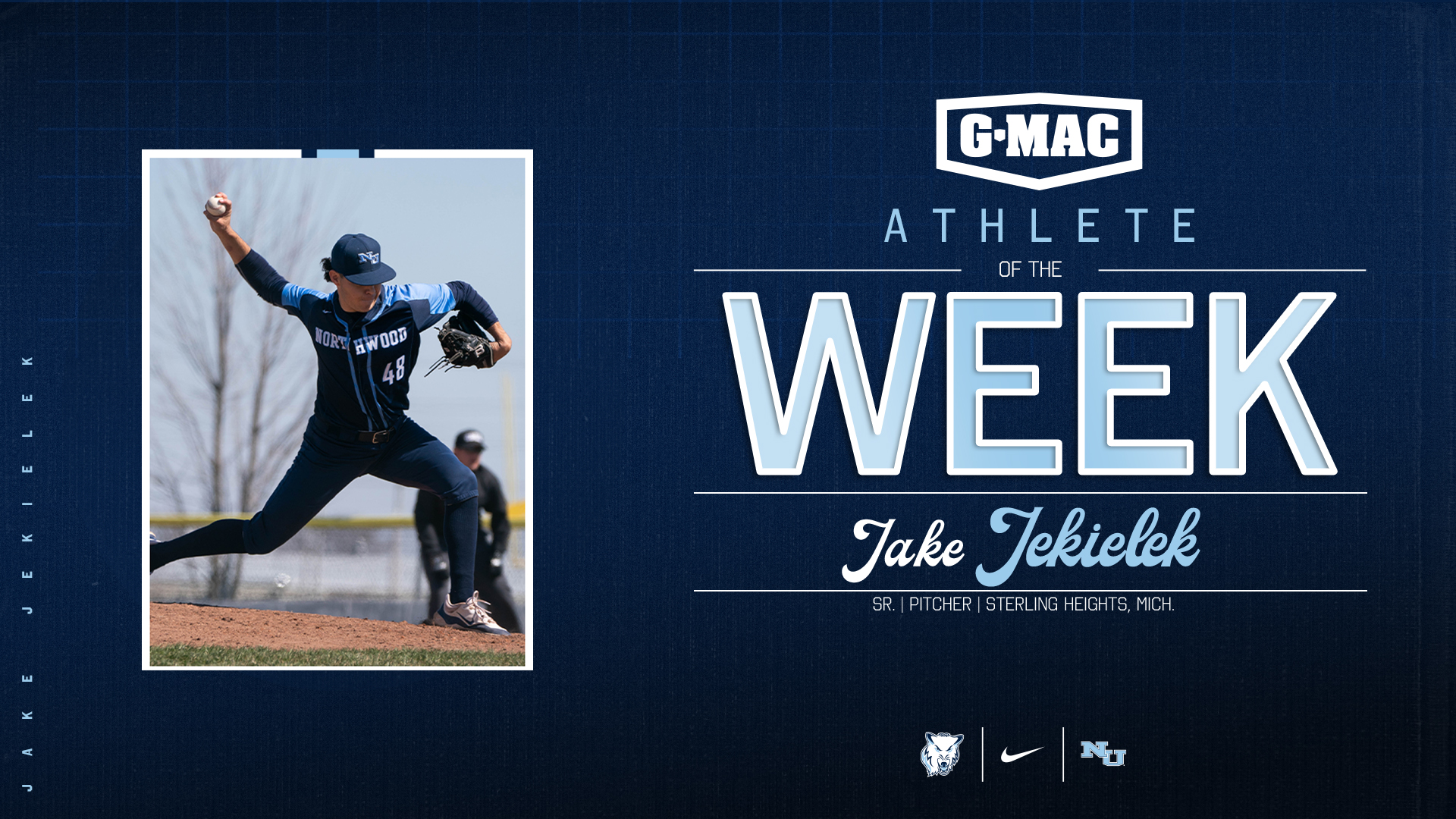 Jake Jekielek Named G-MAC Pitcher of the Week