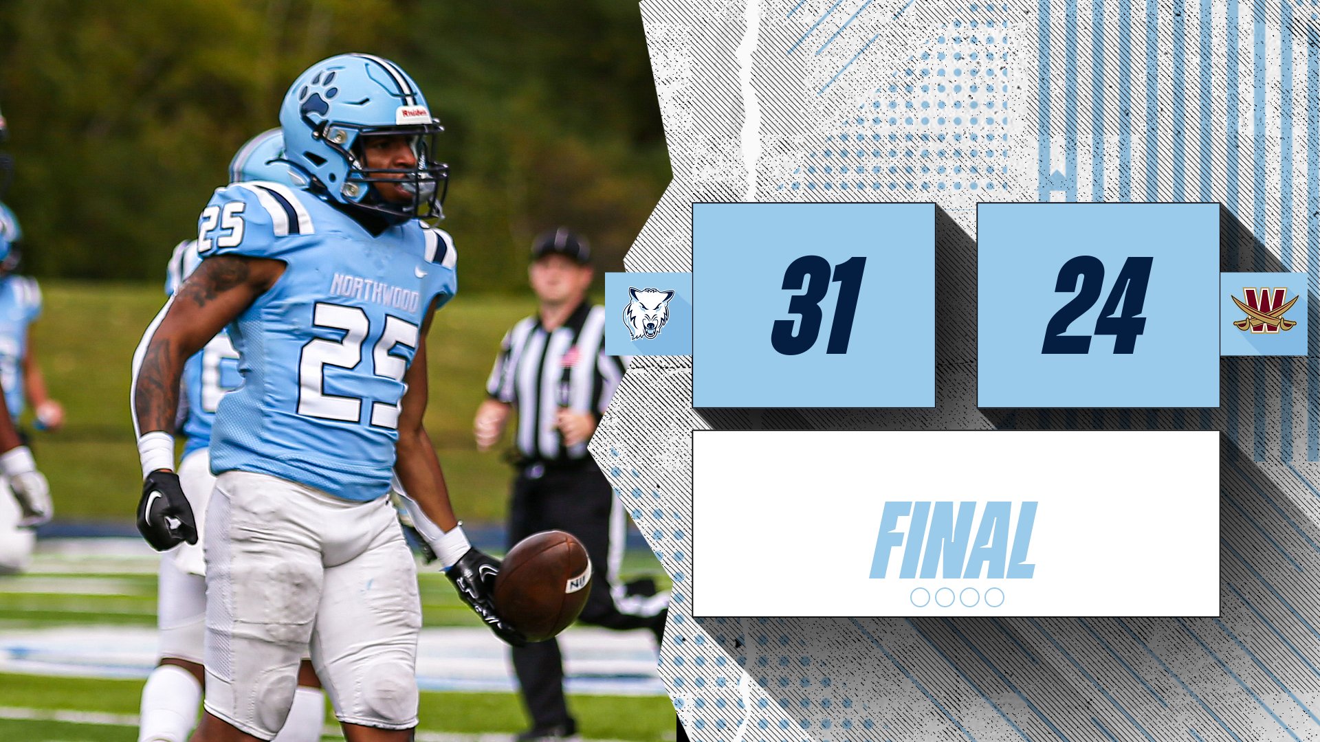 Football Wins Third Straight - Defeating Walsh 31-24 To Conclude Season
