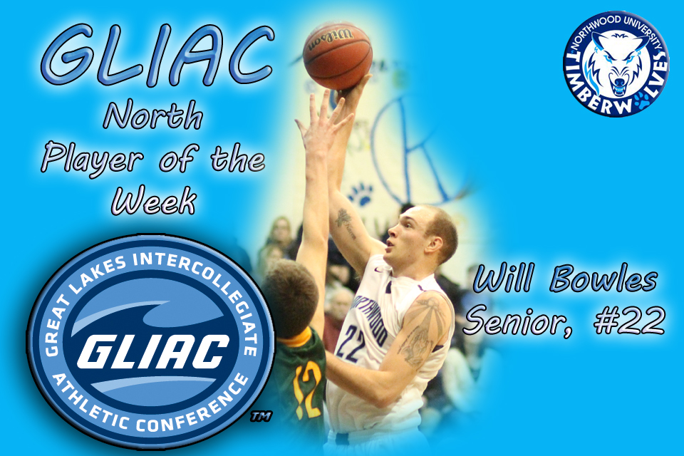 Will Bowles Named GLIAC North Player of the Week