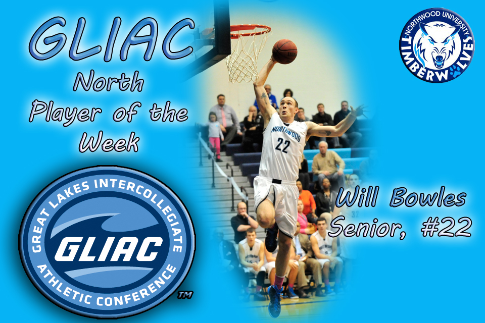 Will Bowles Named GLIAC North Player of the Week