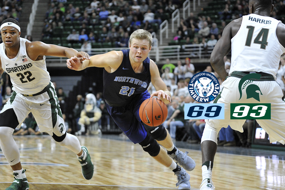 Men's Basketball Drops 93-69 Exhibition Contest At Michigan State