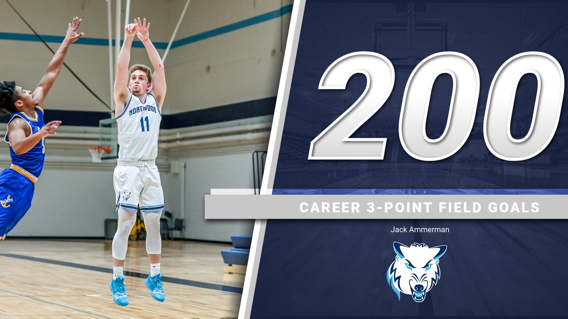 Jack Ammerman Hits 200th Career 3-Pointer In Men's Basketball's Loss At Grand Valley State