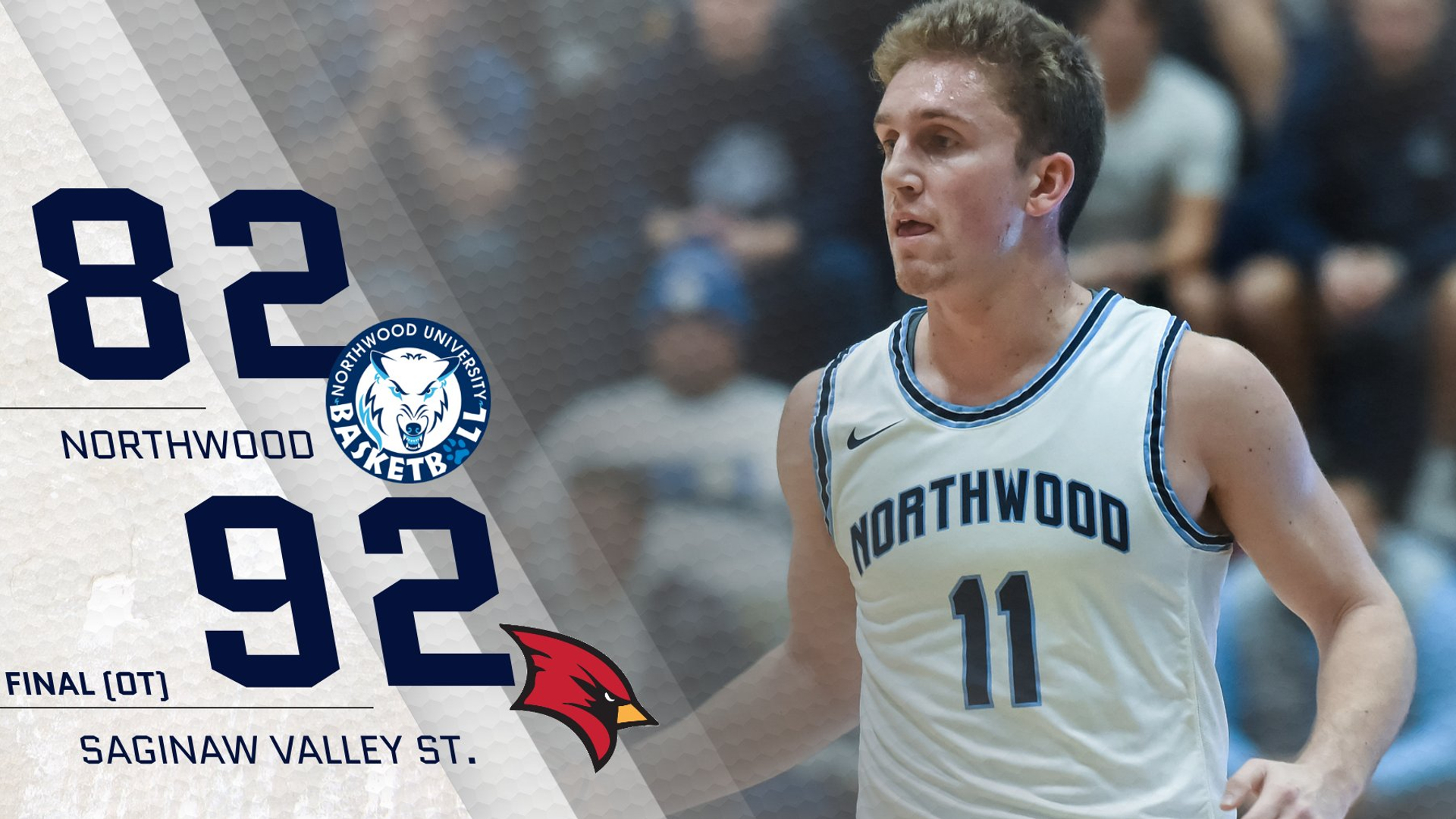 Men's Basketball Falls in Overtime At Saginaw Valley 92-82