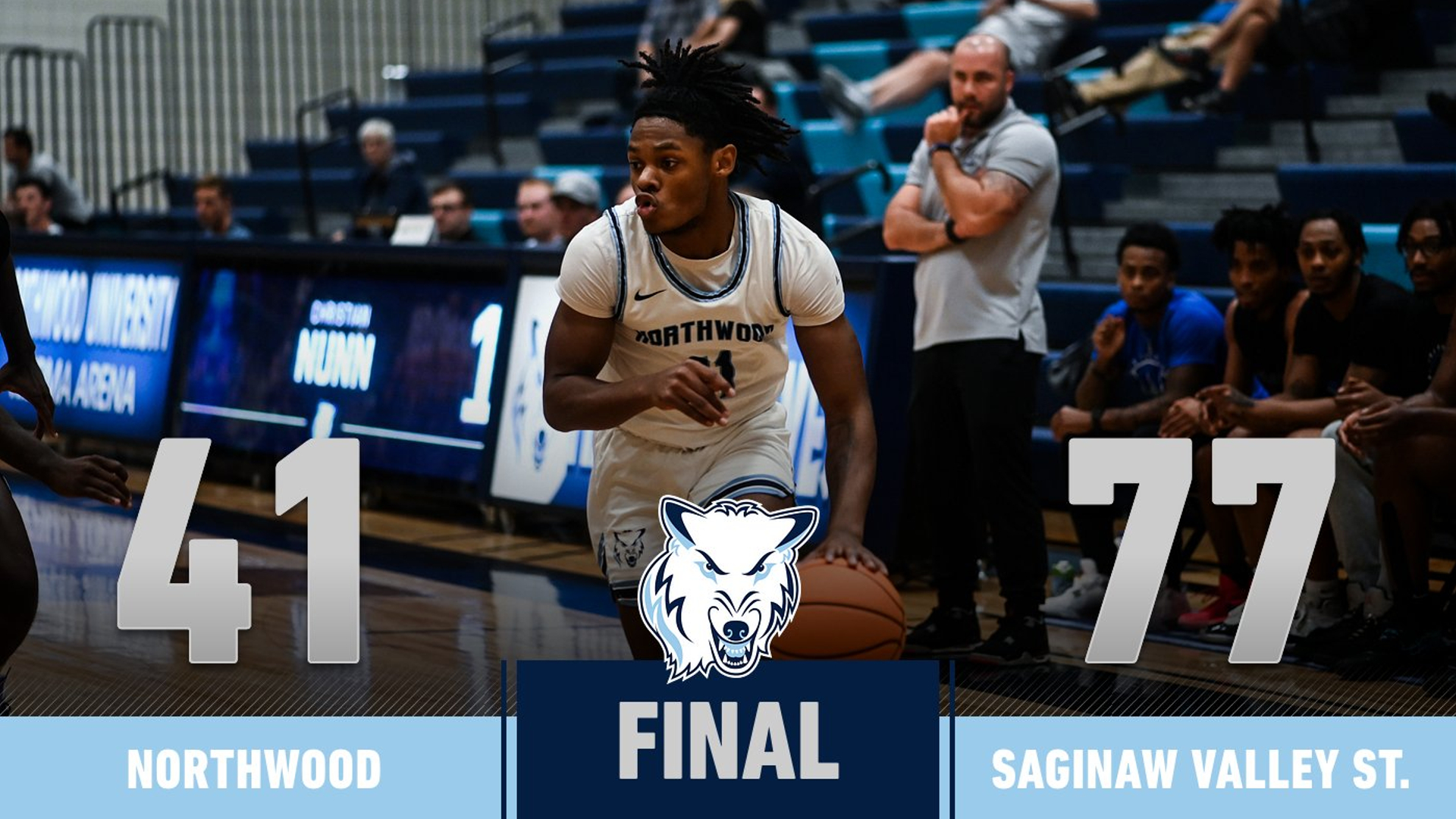 Men's Basketball Loses To Saginaw Valley 77-41