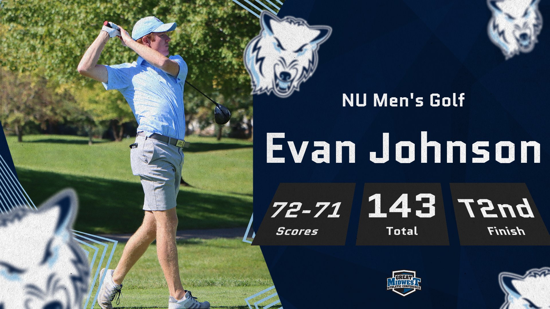 Evan Johnson Leads Way As Men's Golf Competes At SVSU Spring Invitational