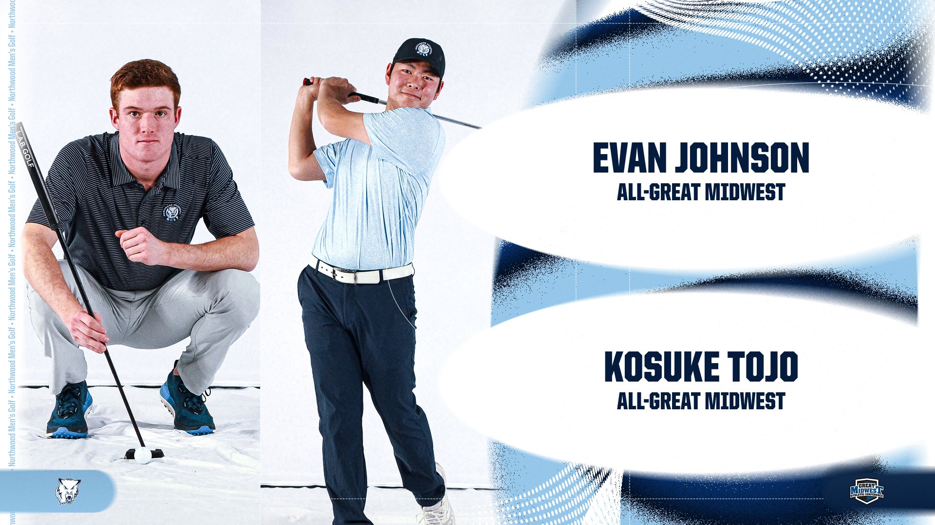 Evan Johnson, Kosuke Tojo Named All-Great Midwest
