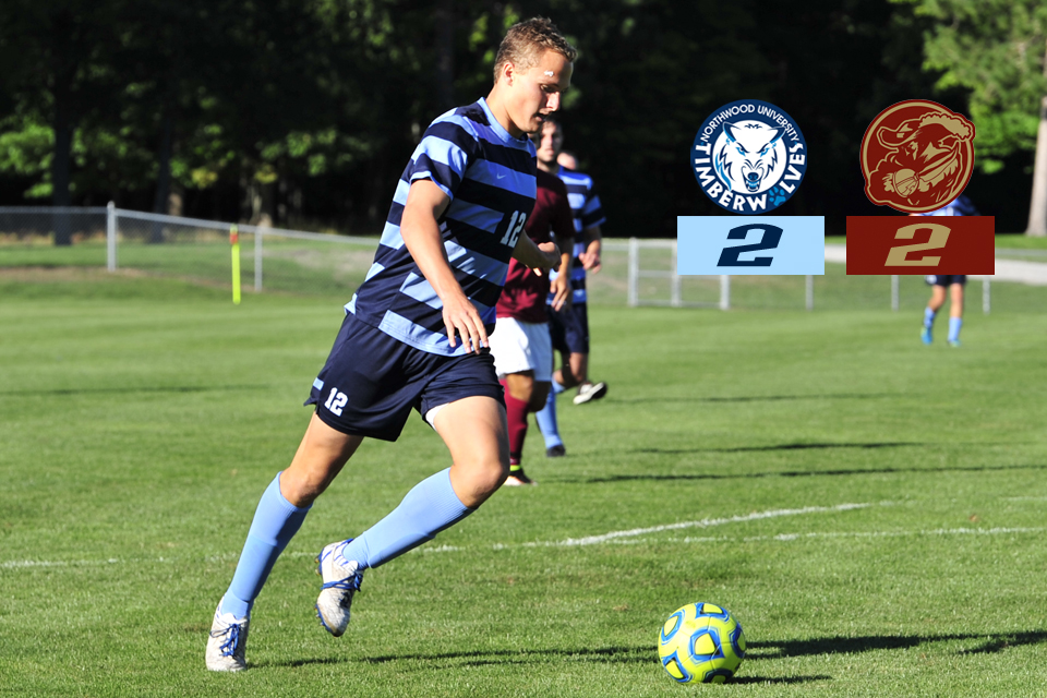Men's Soccer Plays Walsh to a 2-2 Draw