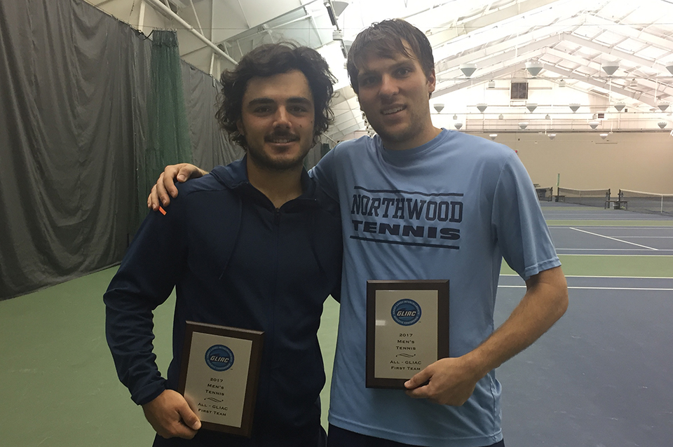 Kobus Sauerman and Austin Woody each earned First Team All-GLIAC honors for Northwood