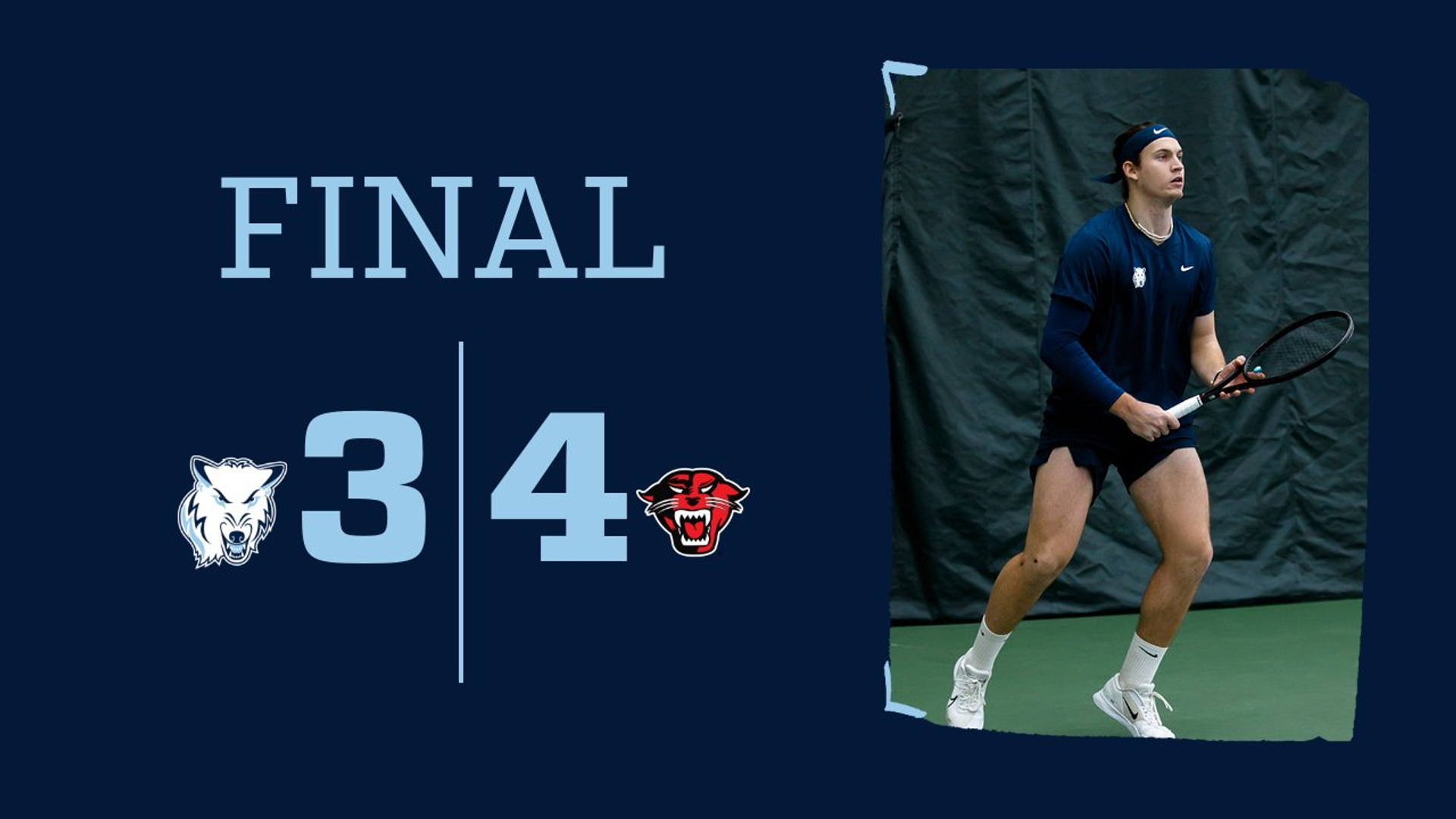 Northwood Men's Tennis Not Able to get it Done Against Davenport