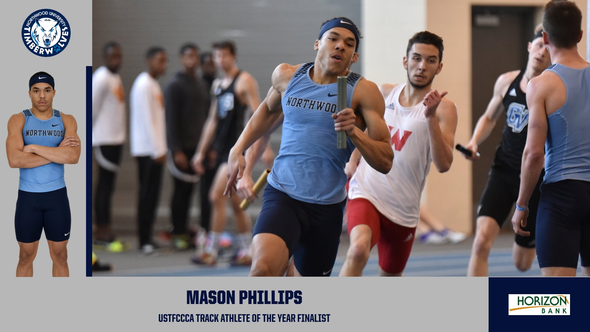 Mason Phillips Named Finalist for the USTCCCA Division II Indoor National Track Athlete of the Year