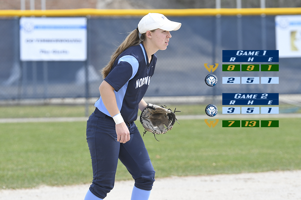 Danielle Bartodziej had three hits on the day for Northwood, including a home run