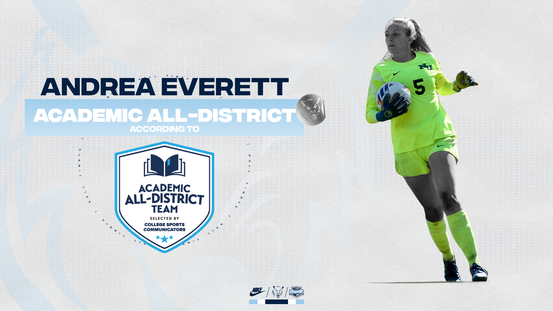 Andrea Everett Named To The Women's Soccer Academic All-District Team