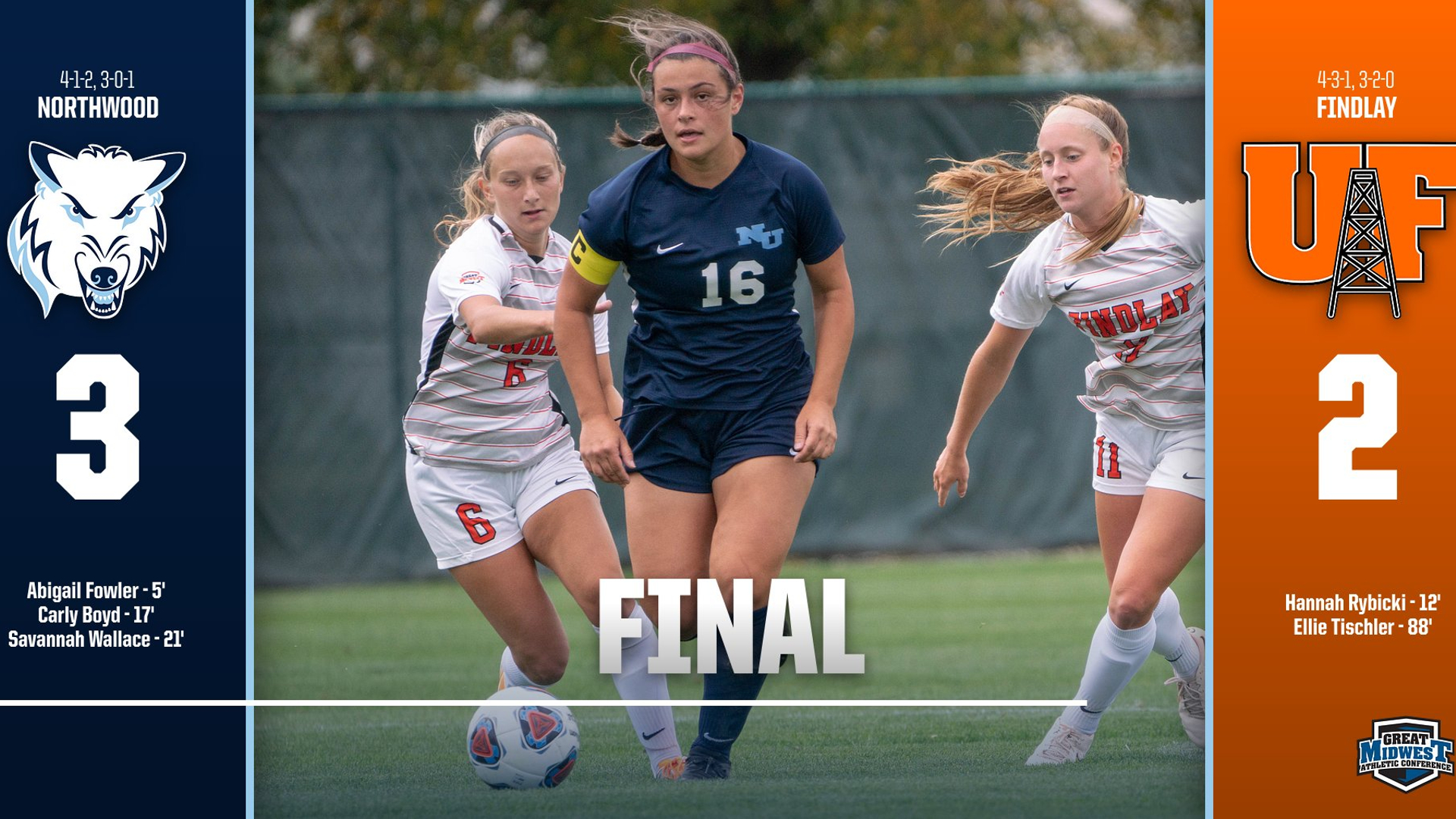 Women's Soccer Gets It Done At Findlay, Wins 3-2
