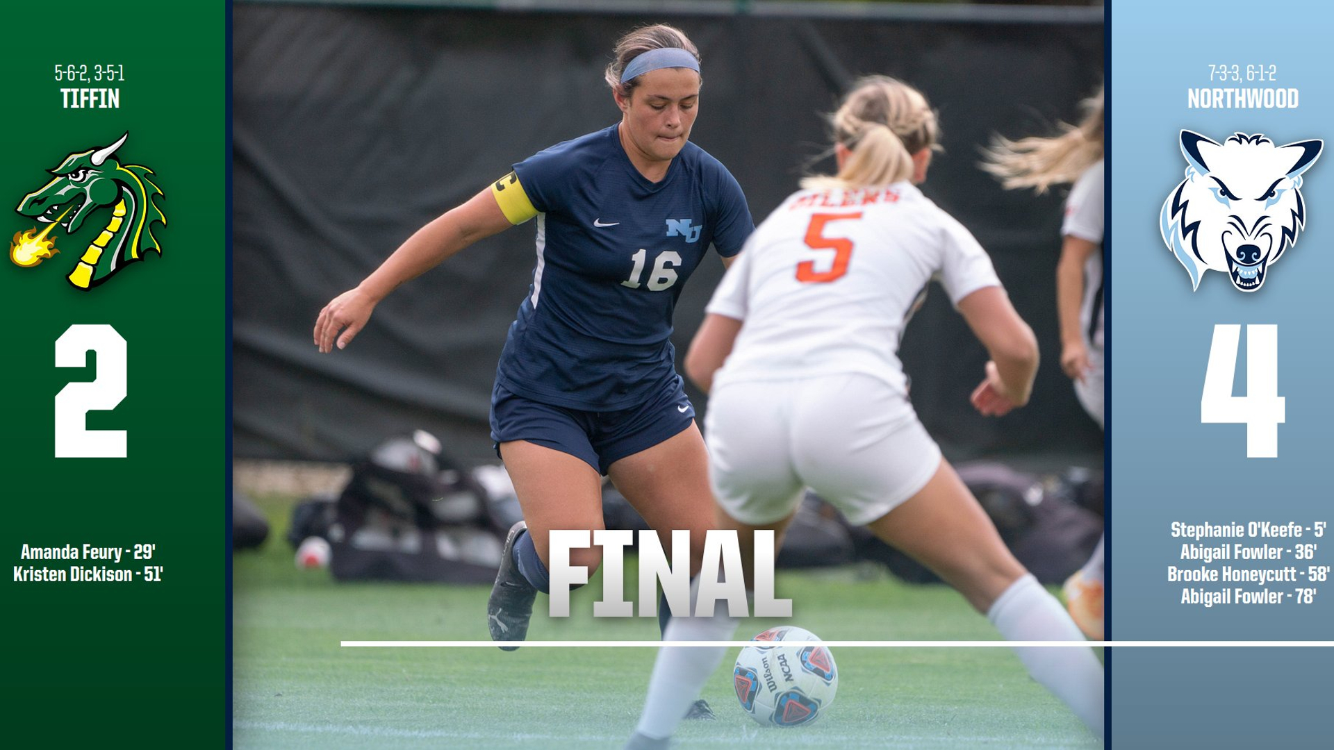 Women's Soccer Earns 4-2 Victory Over Tiffin