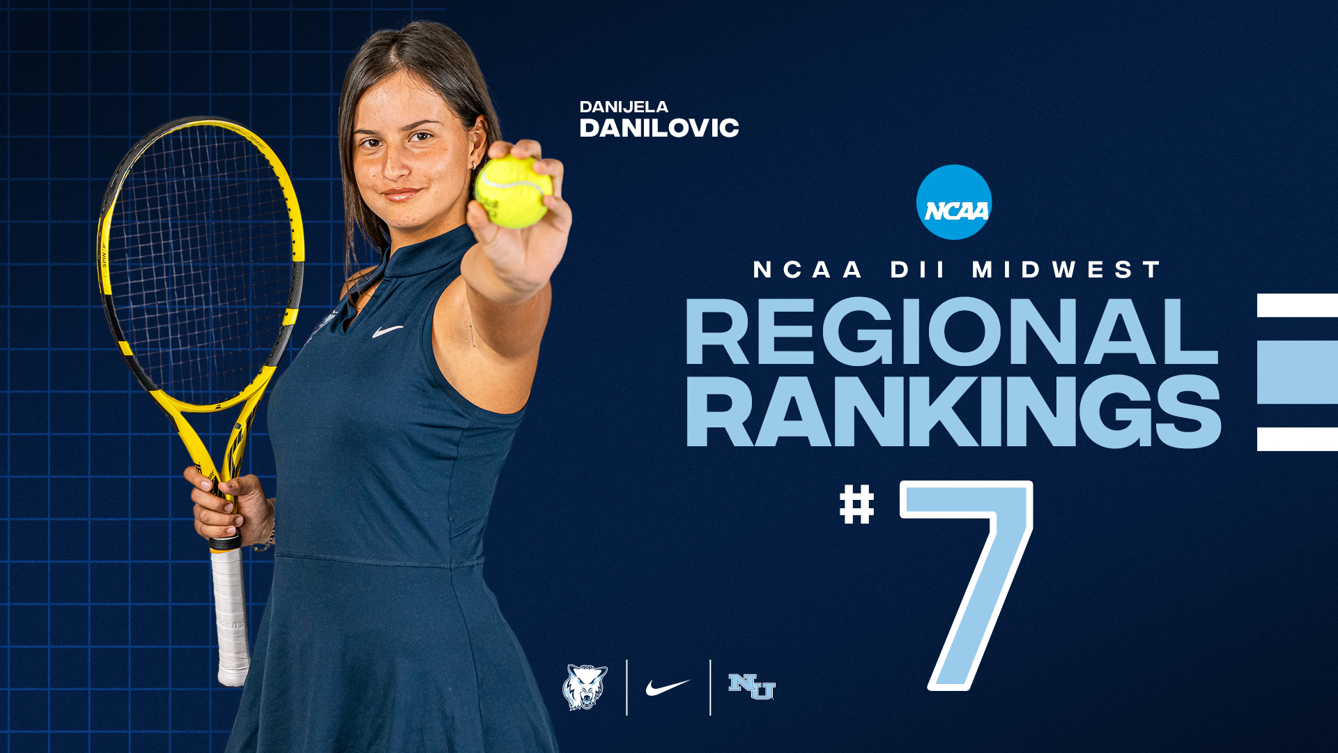 Women's Tennis Slotted at No. 7 in the NCAA Midwest Regional Rankings