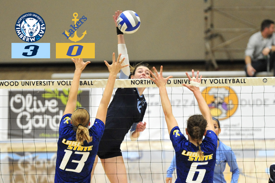 Volleyball Claims 3-0 Win Over Lake Superior State