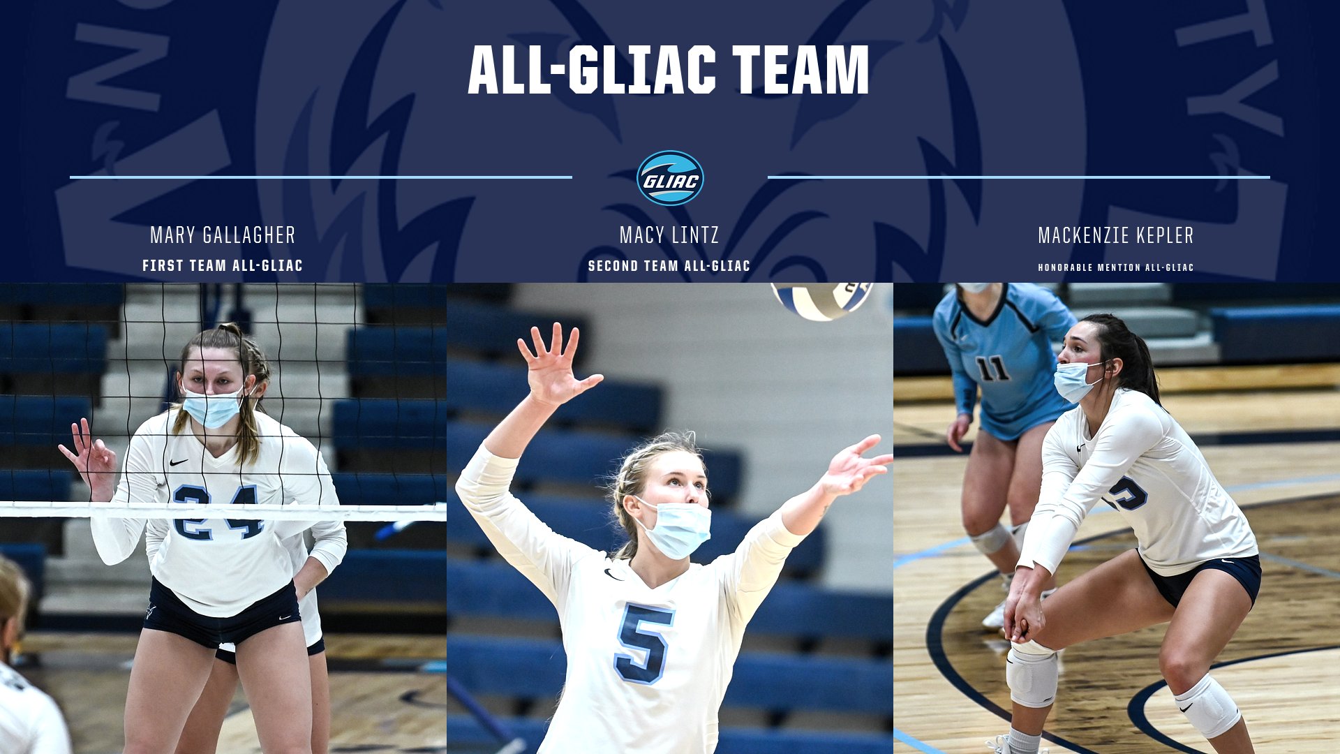 Volleyball Places Three On All-GLIAC Teams