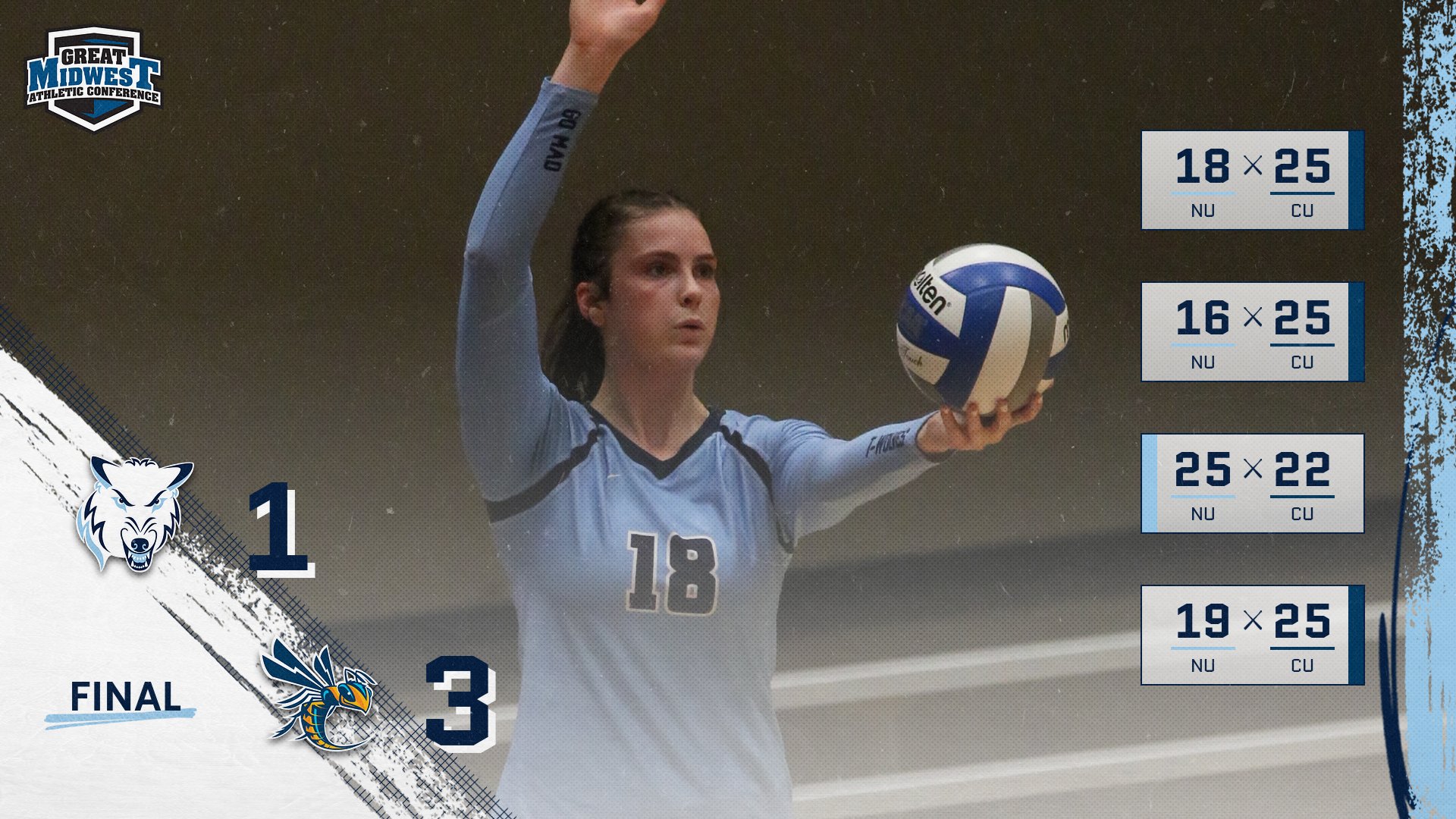 Volleyball Loses To Cedarville 3-1