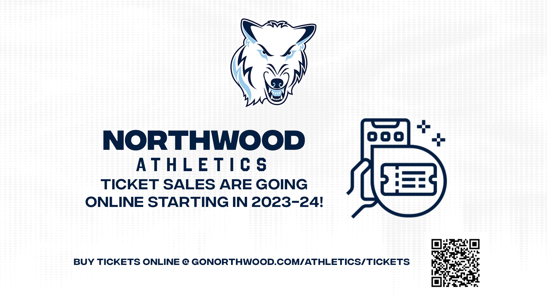 Northwood Athletics Ticket Sales Are Going Online Beginning In 2023-24 Academic Year