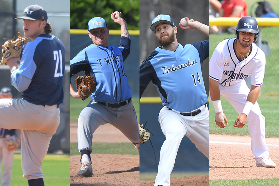 Tyler Jandron Named NCBWA Midwest Pitcher of the Year - Four Timberwolves Named All-Region