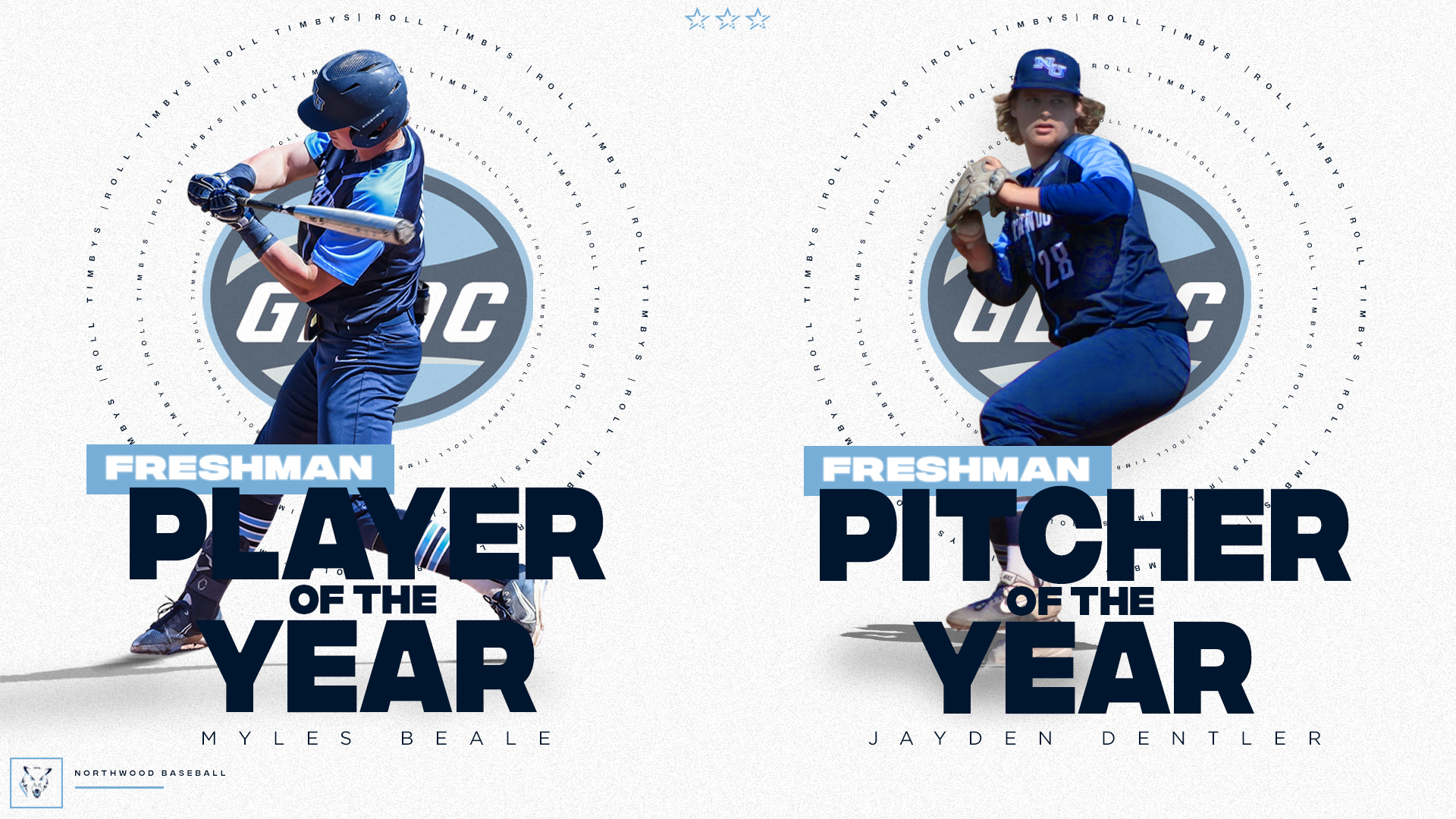 Myles Beale and Jayden Dentler Each Named GLIAC Baseball Freshman of the Year - NU Places Nine On All-GLIAC Team