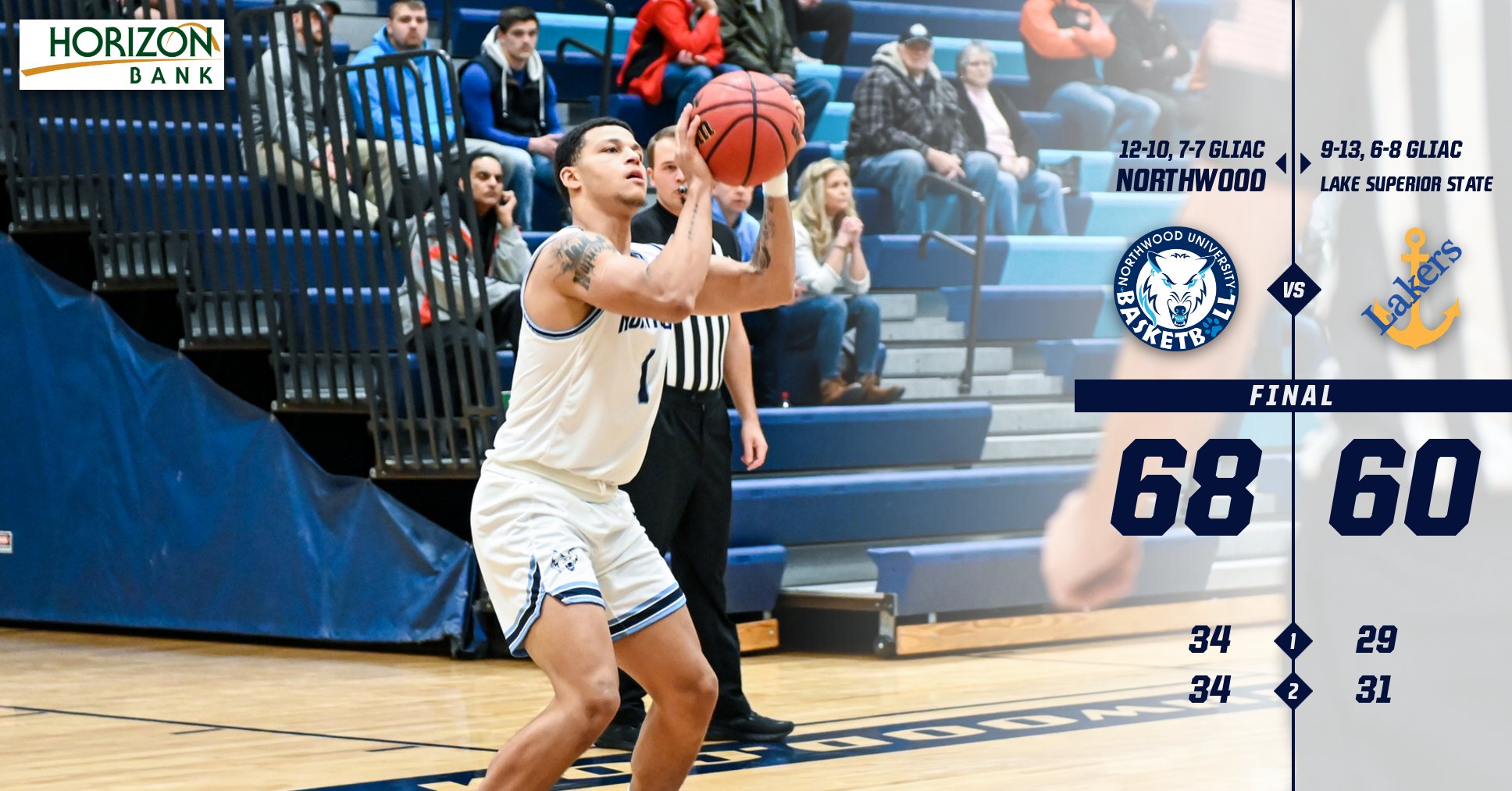 Men's Basketball Extends Win Streak To Four With 68-60 Victory At Lake Superior State