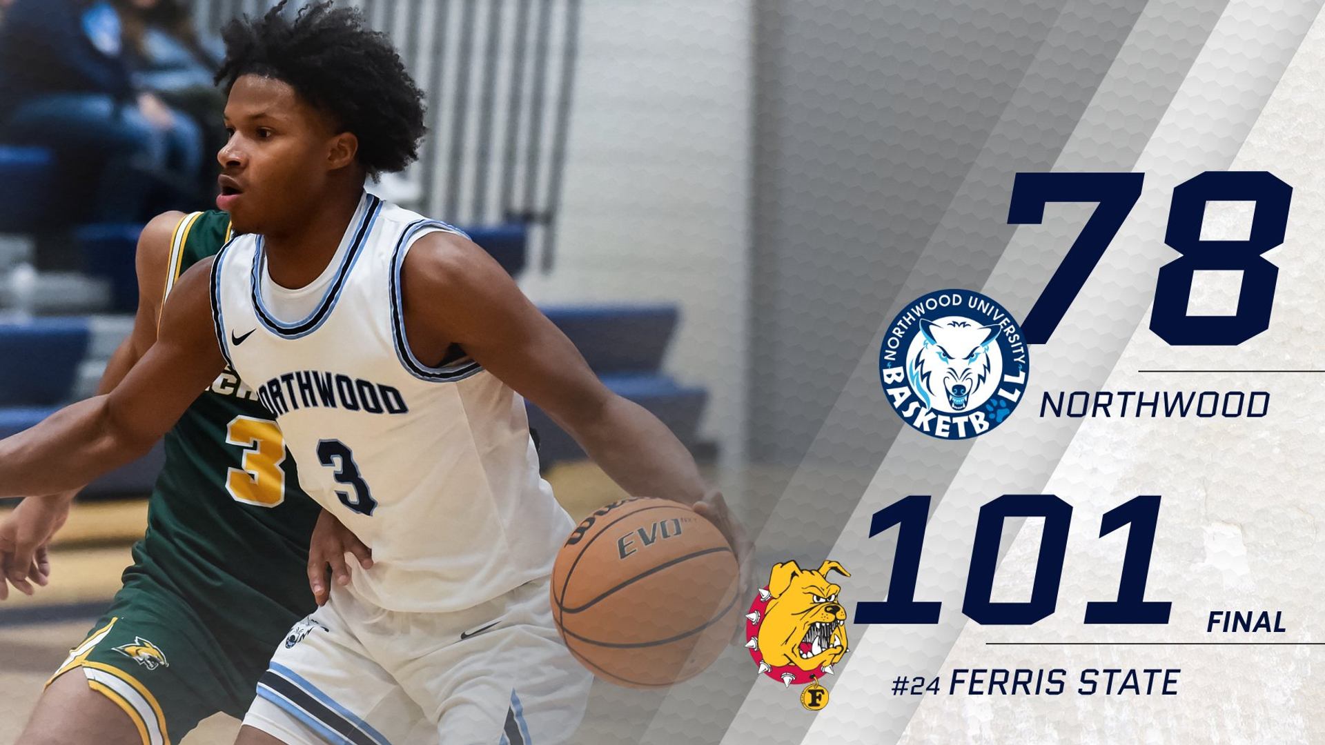 Men's Basketball Drops 101-78 Contest To No. 24 Ferris State