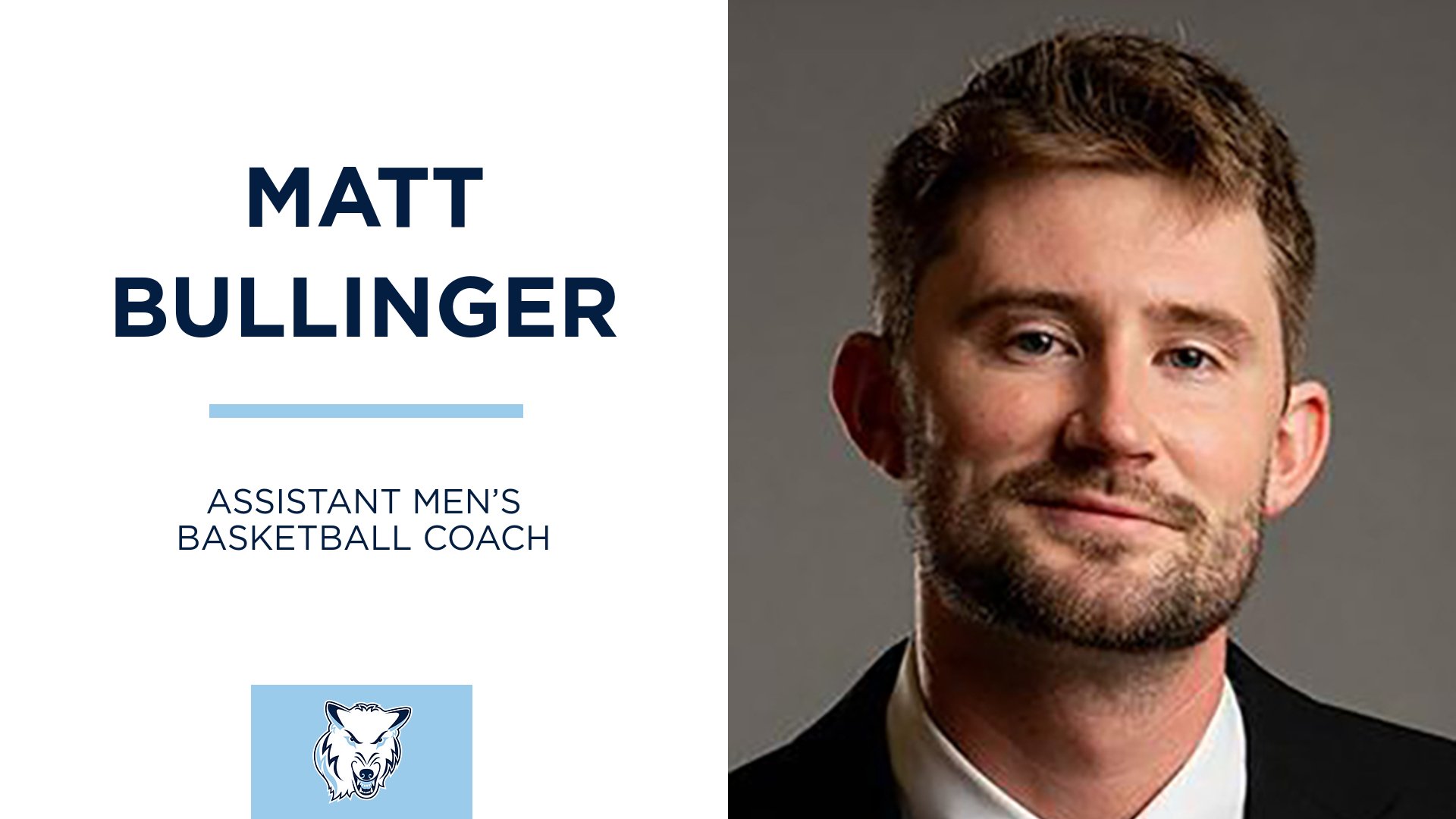 Matt Bullinger Named Assistant Men's Basketball Coach