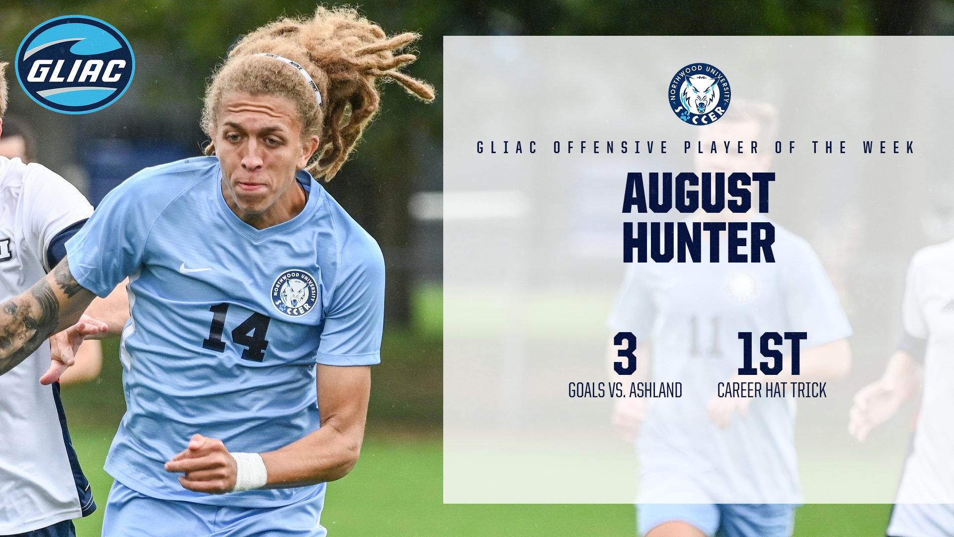 August Hunter Named GLIAC Offensive Player of the Week