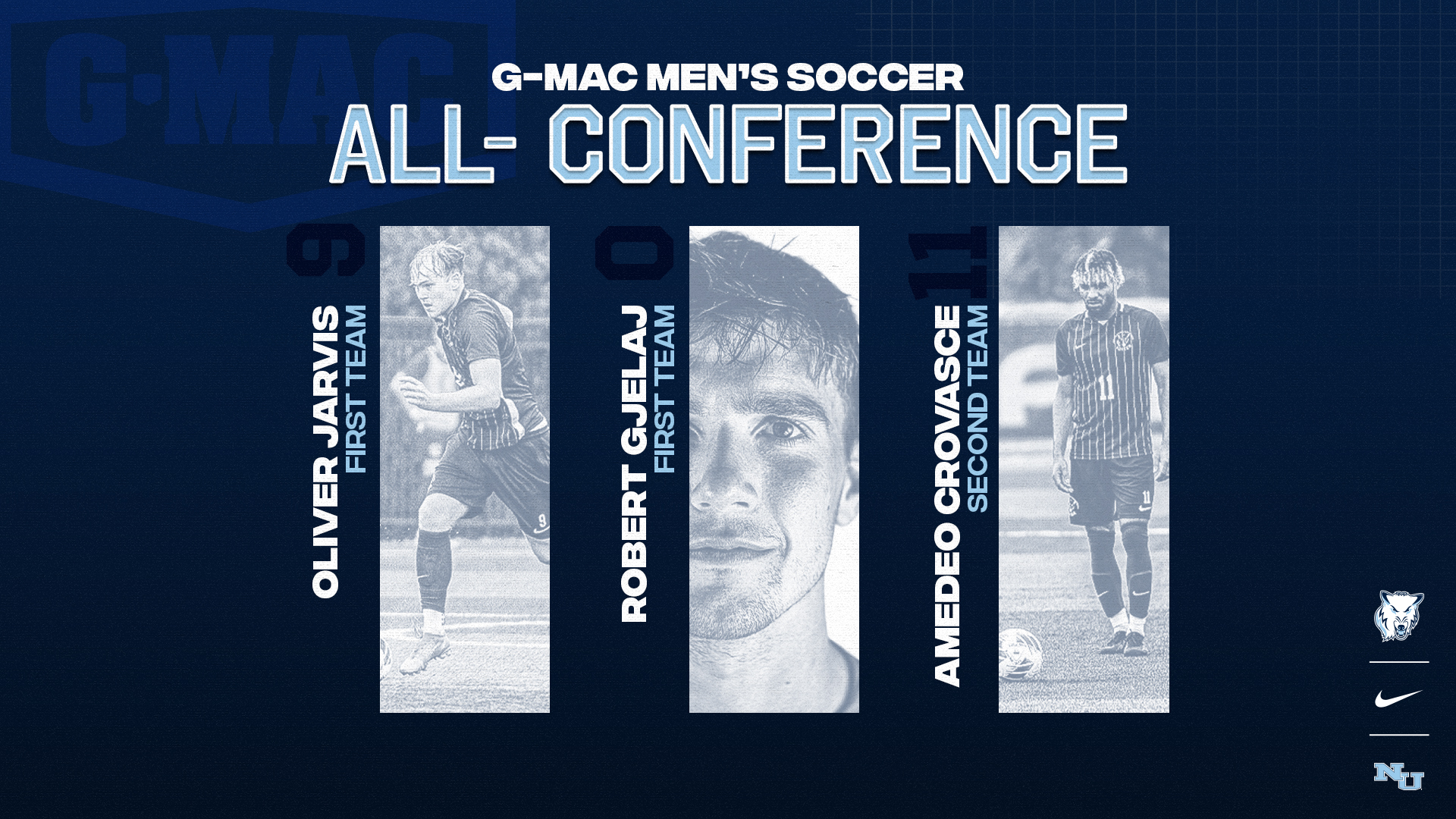 Men's Soccer Places Three Athletes On All-Conference Teams