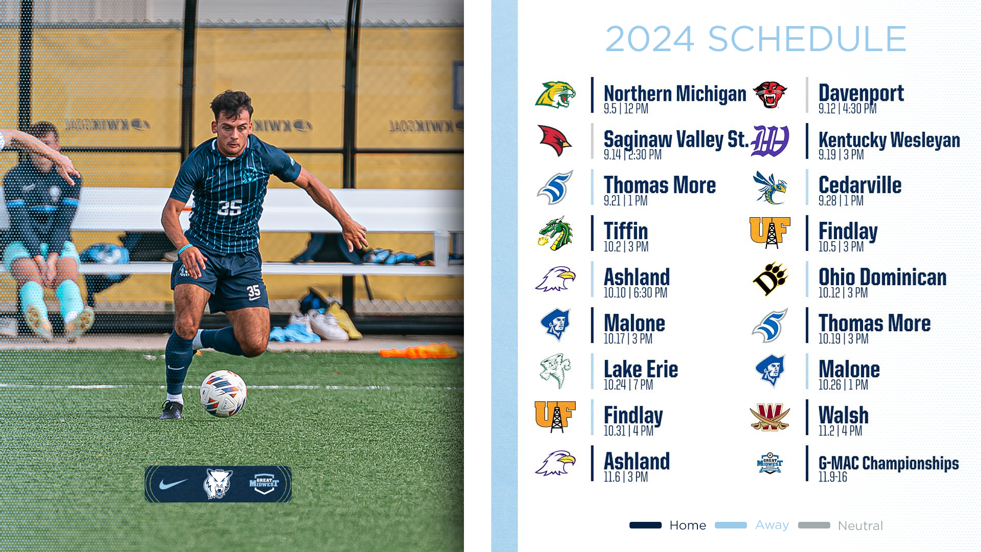 Men's Soccer Sets 2024 Season Schedule