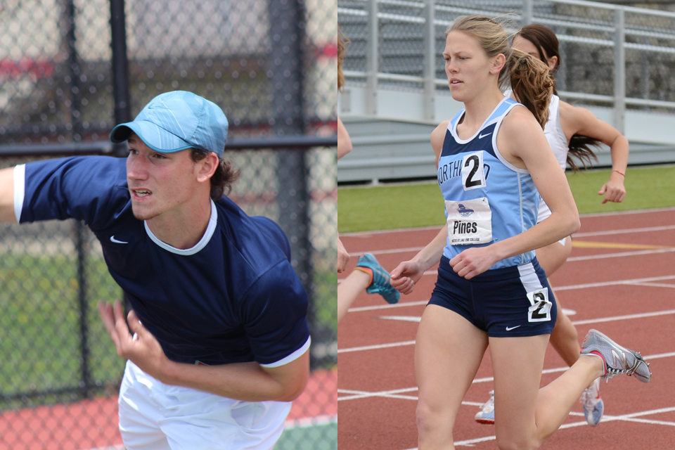 Madison Pines and Jean Menard Earn GLIAC Commissioner's Awards