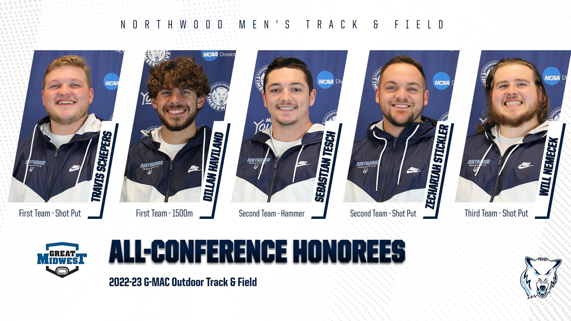 Six Athletes Earn All-G-MAC Honors For Northwood Track &amp; Field