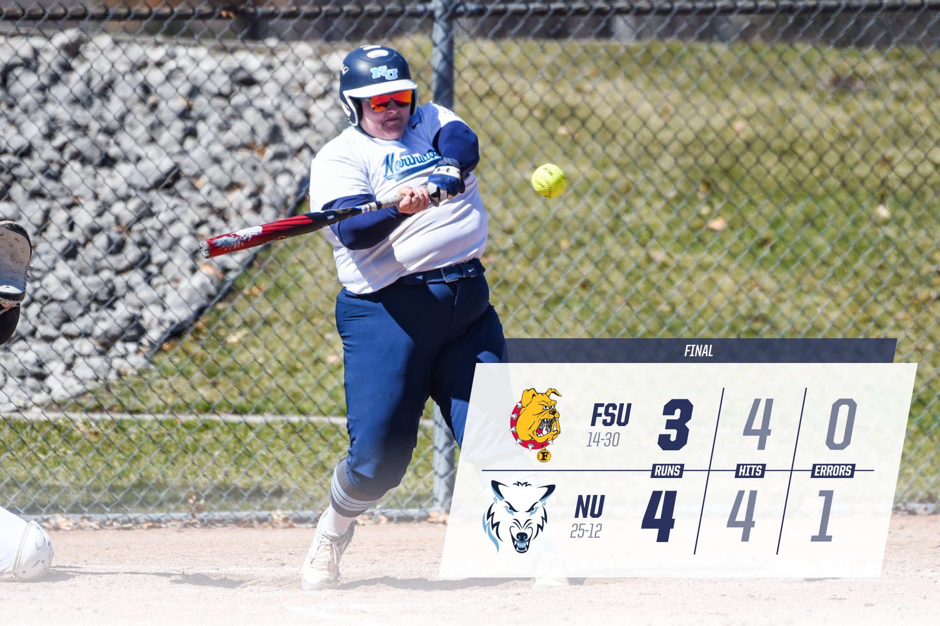 Northwood Softball Wins Versus Ferris State Before Weather Takes Control