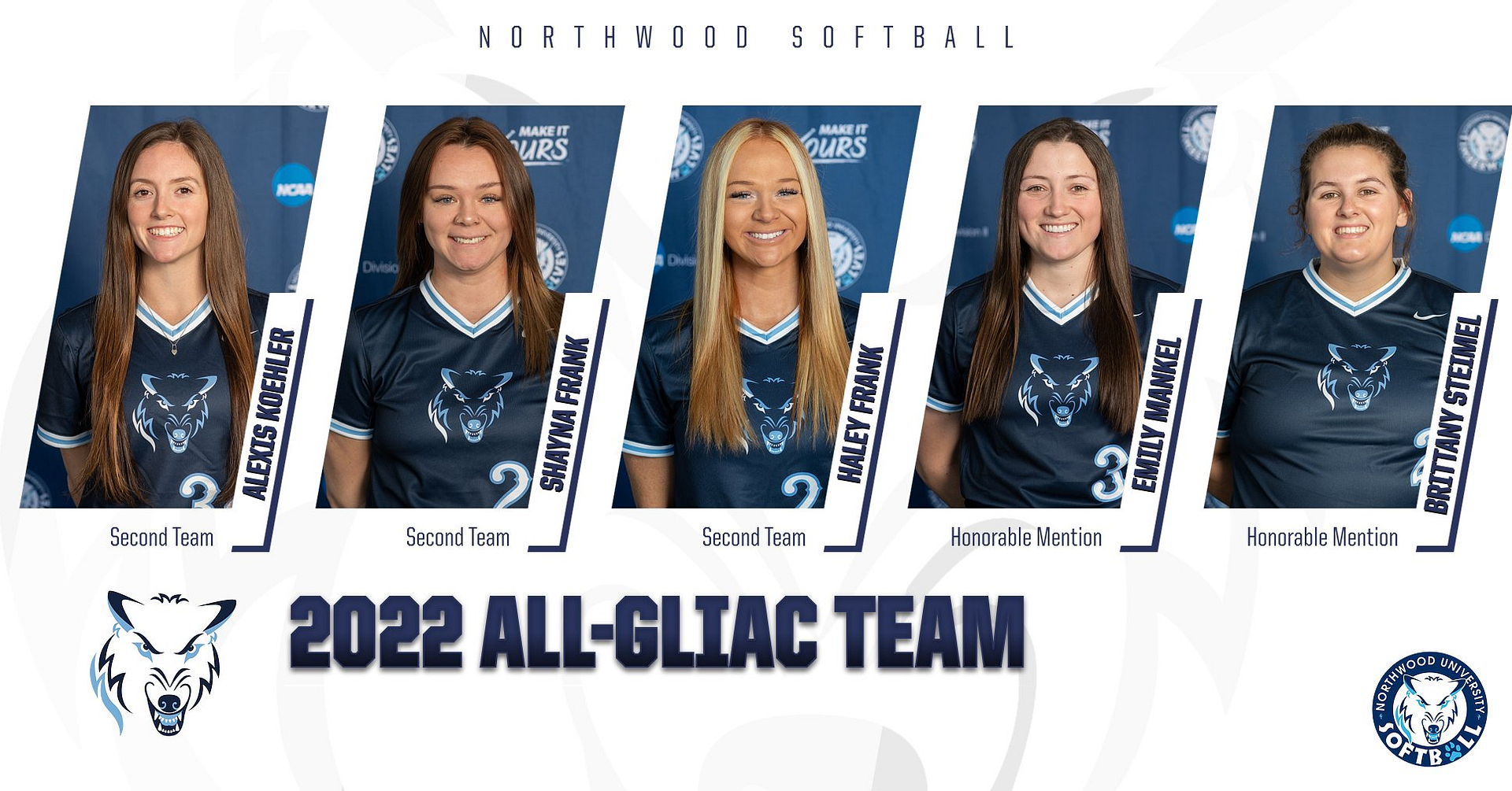 Five Northwood Softball Players Earn All-Conference Honors