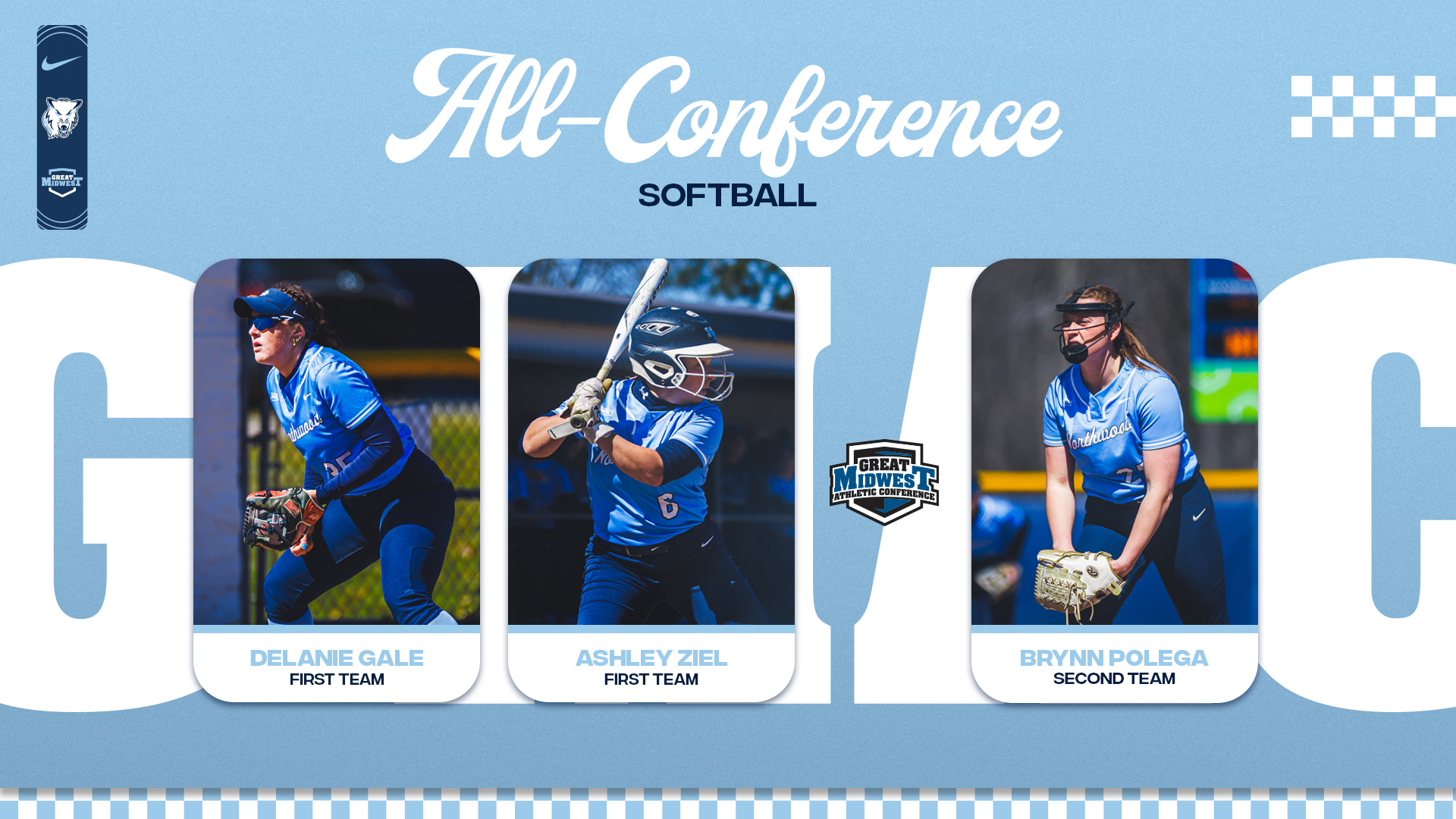 Gale, Polega, and Ziel Highlight Softball On All-Conference Teams