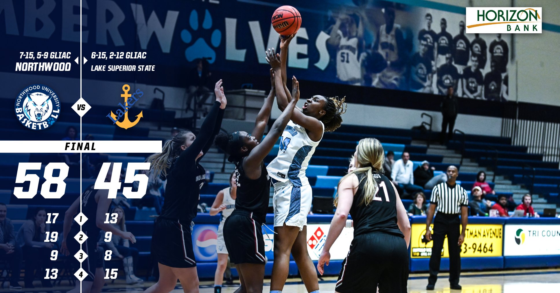 Women's Basketball Wins Third Straight - Defeats Lake Superior State 58-45