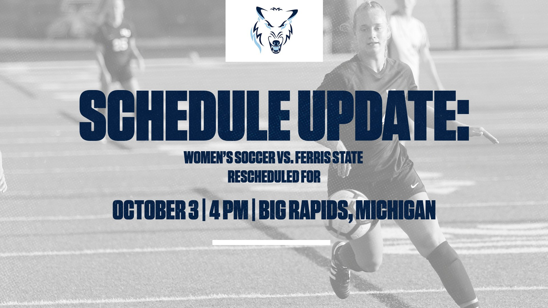 Women's Soccer Versus Ferris Gets Postponed: Rescheduled For October 3rd At FSU