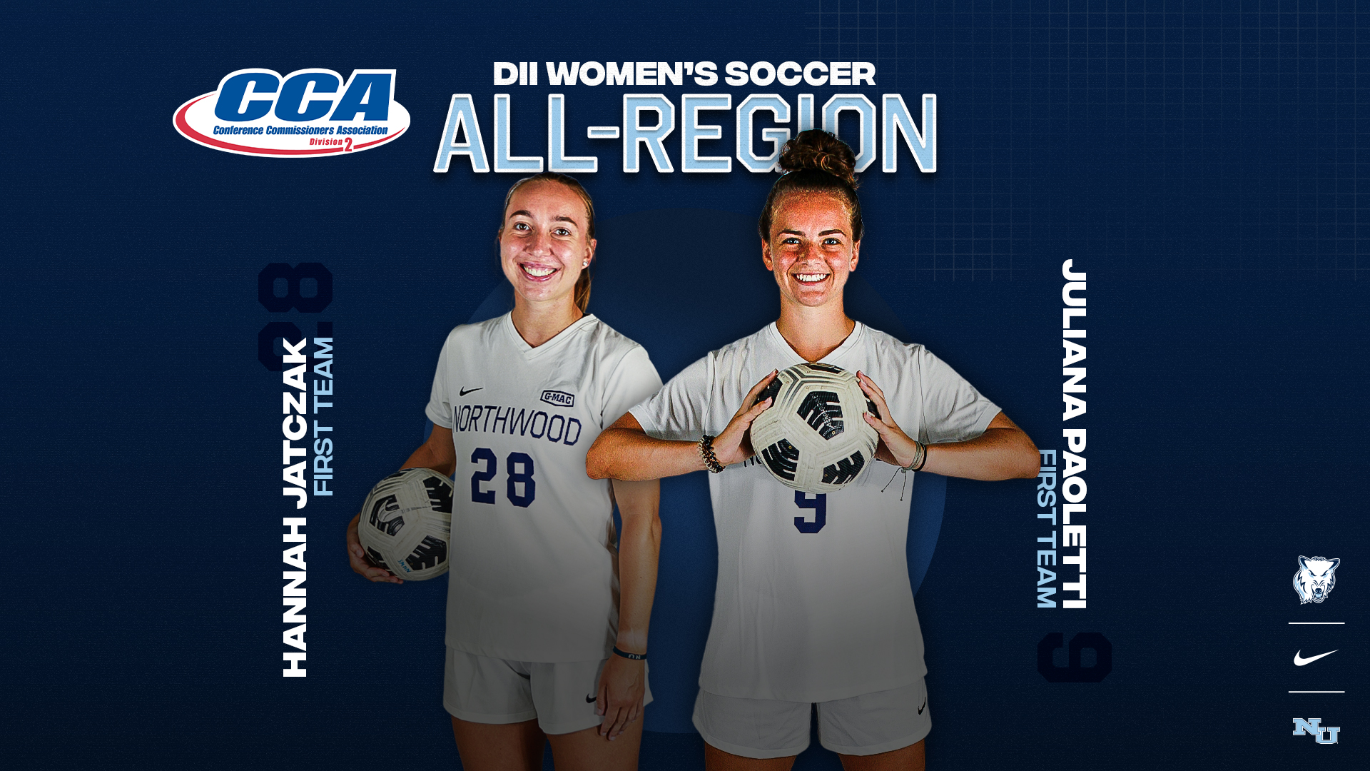 Jatczak And Paoletti Highlight Women's Soccer In DII CCA All-Region Honorees