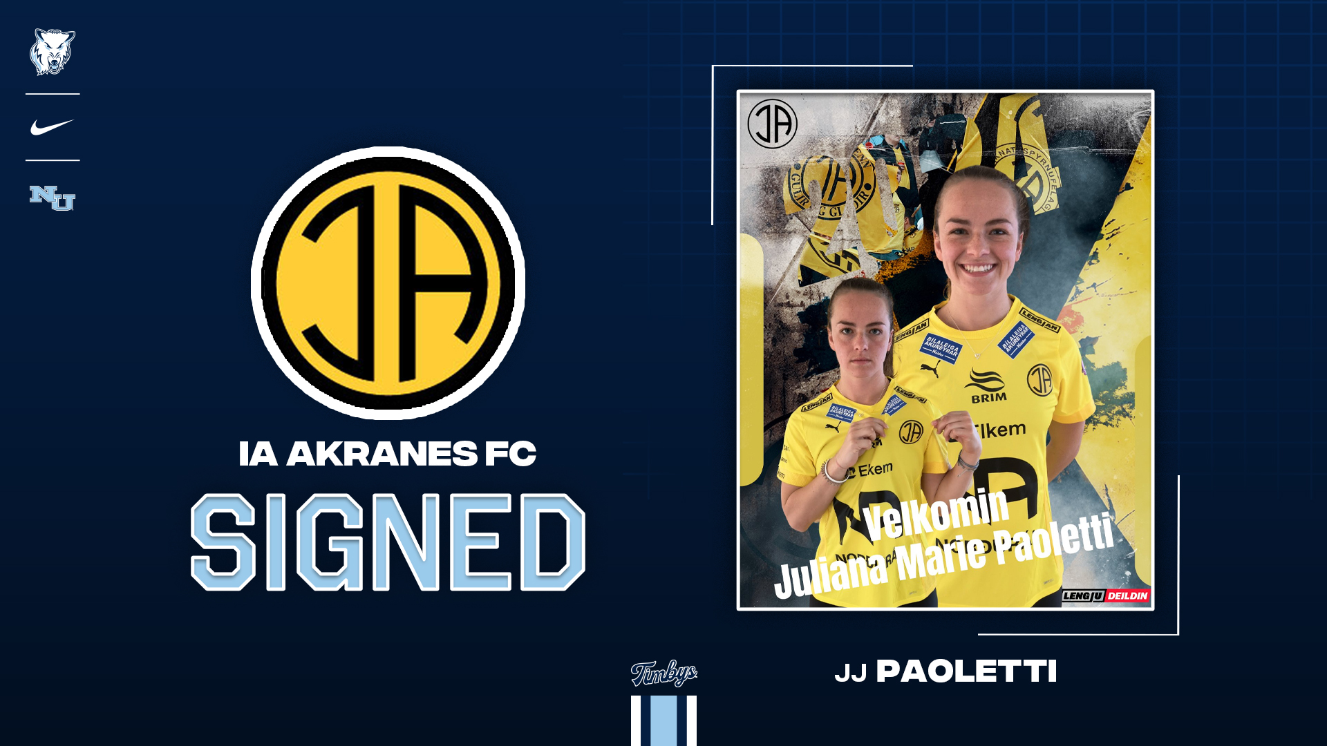 Women's Soccer Standout Paoletti Signs With &Iacute;A Akranes FC In Iceland