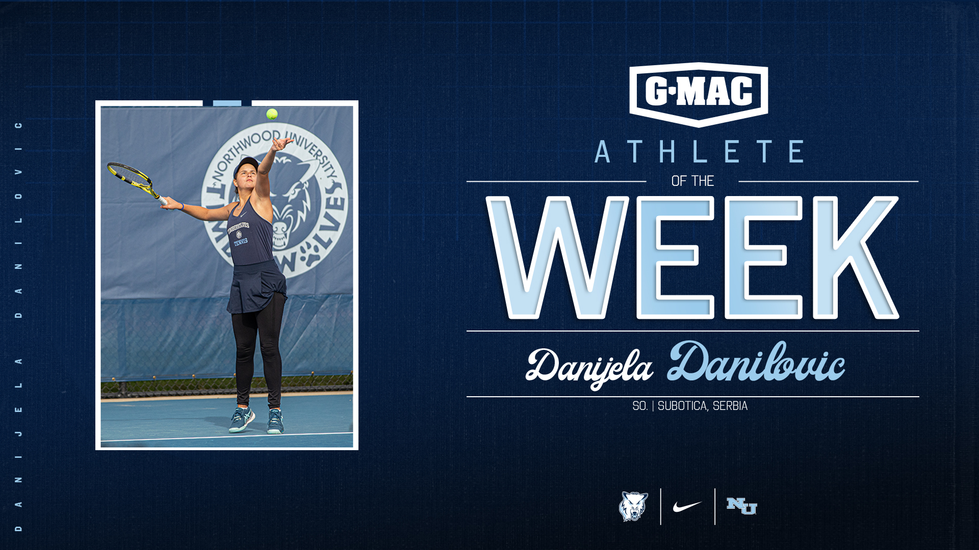 Danijela Danilovic Secures Her First Career Athlete of the Week